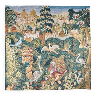 Tapestry "The Bestiary", Robert Four Factory, Aubusson, 20th century
