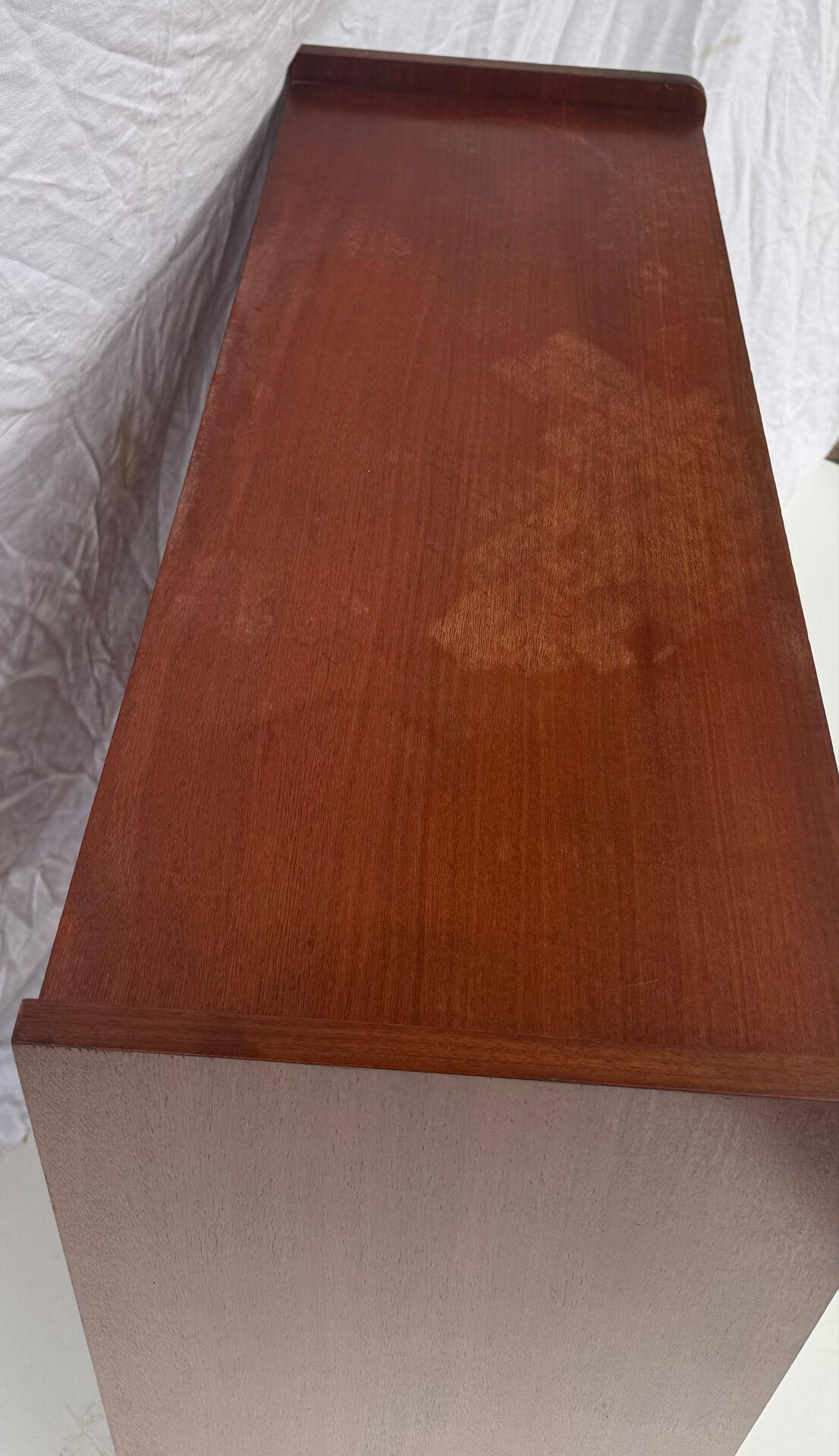 Vintage shoe cabinet with tapered legs