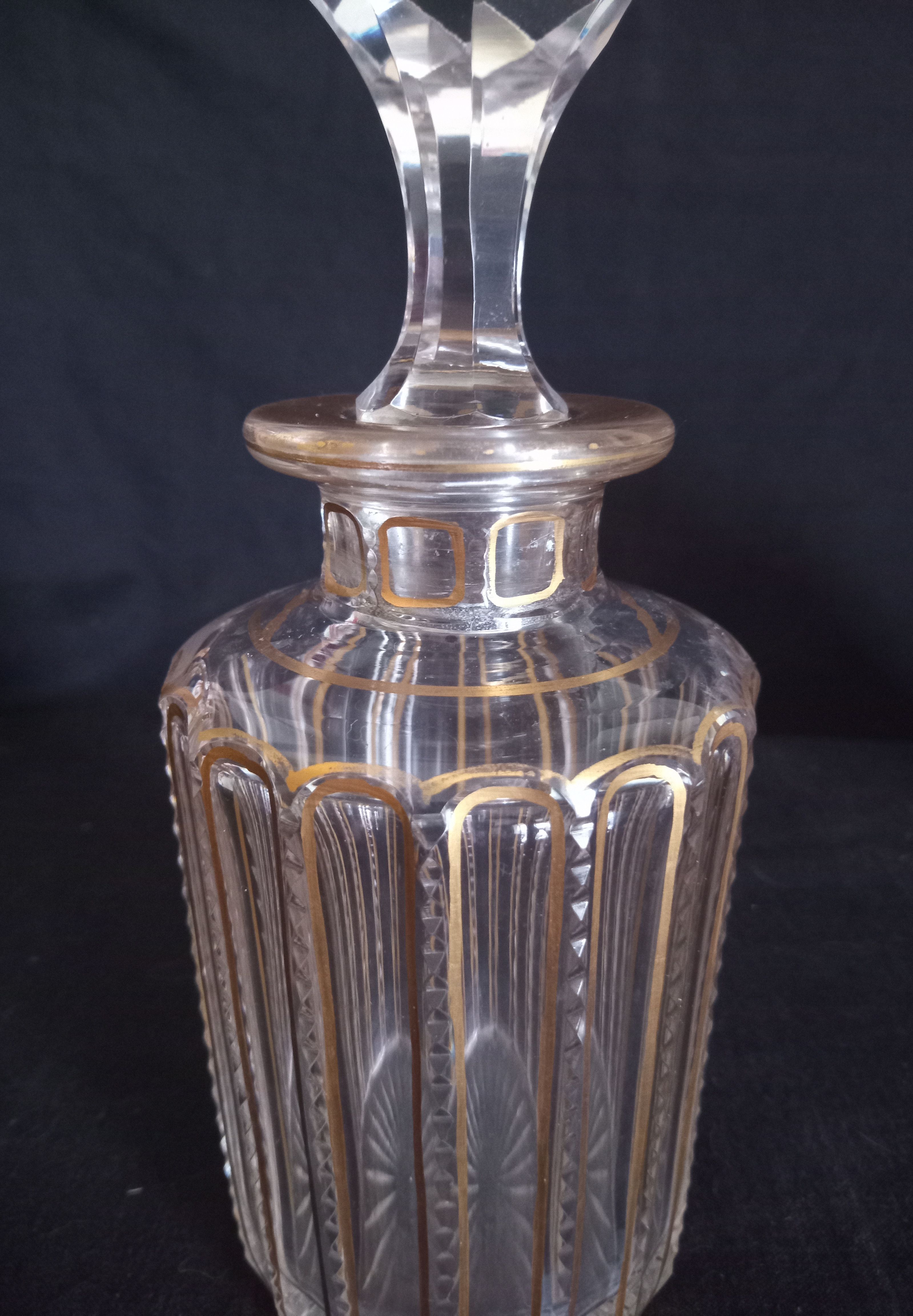 Ensemble de toilette en cristal de Baccarat modèle cannelures (avant 1936)