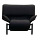 Vintage Black Veranda Armchair by Vico Magistretti for Cassina