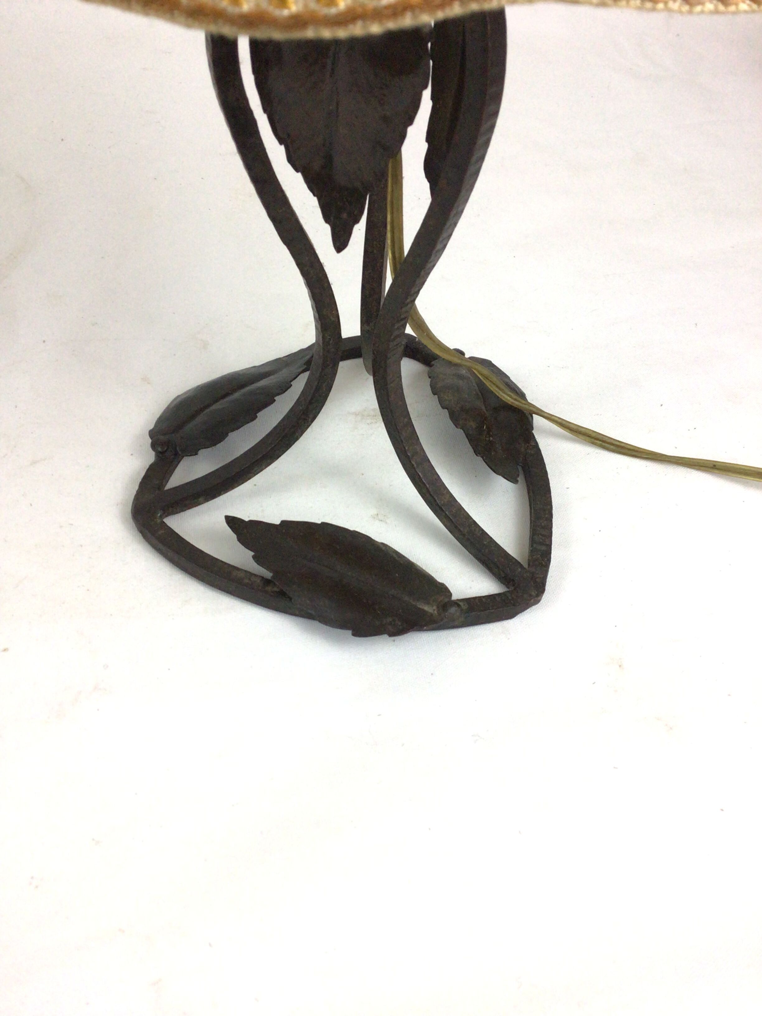 Lampe en fer forgé Art déco