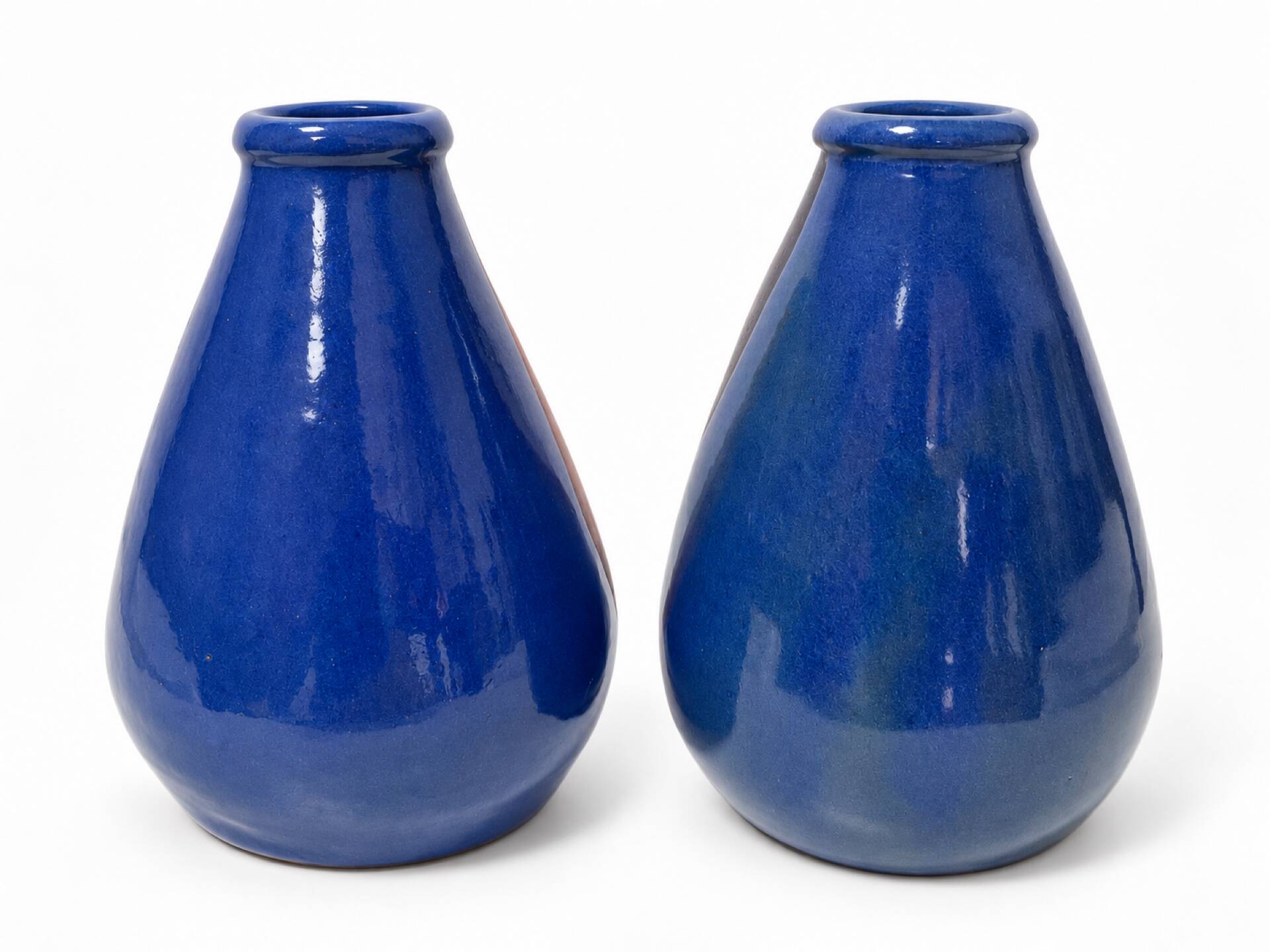 Pair of vintage ceramic vases – Cerámica Trébol, Bonao