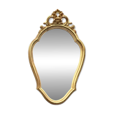 Deknudt Mirror - Vintage Rococo Mirror in Golden Resin - 1970s