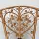 Vintage Bohemia volutes rattan chair
