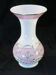 Vase pansu en opaline décor de fleurs emaillées NAPOLEON 3
