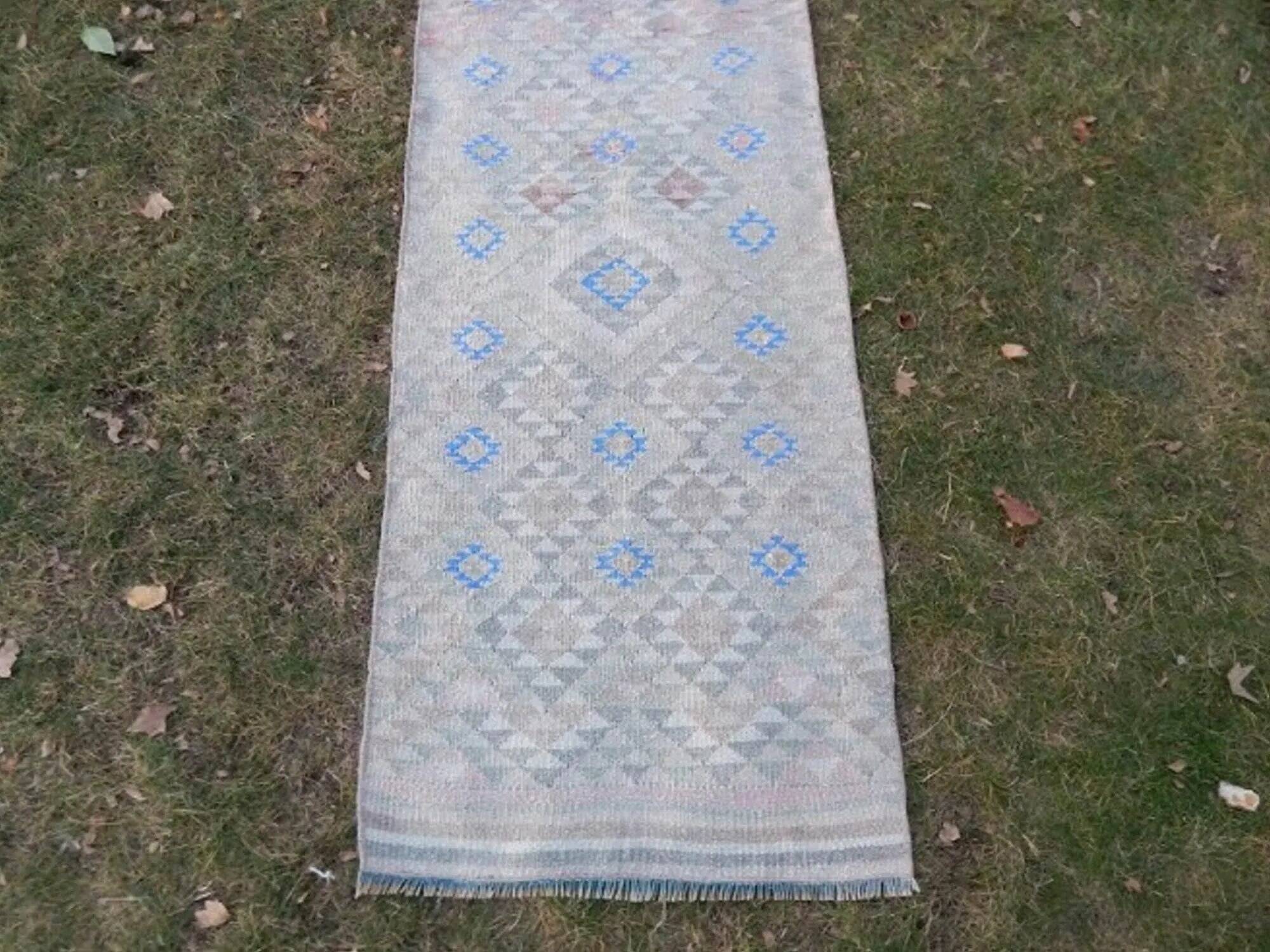 Vintage Turkish hallway rug 70x288 cm