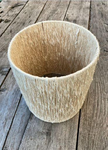 Cylindrical lampshade wool - 70s