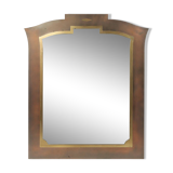 Sophisticated Belgo Chrome graphical mirror, Belgium ca. 1980