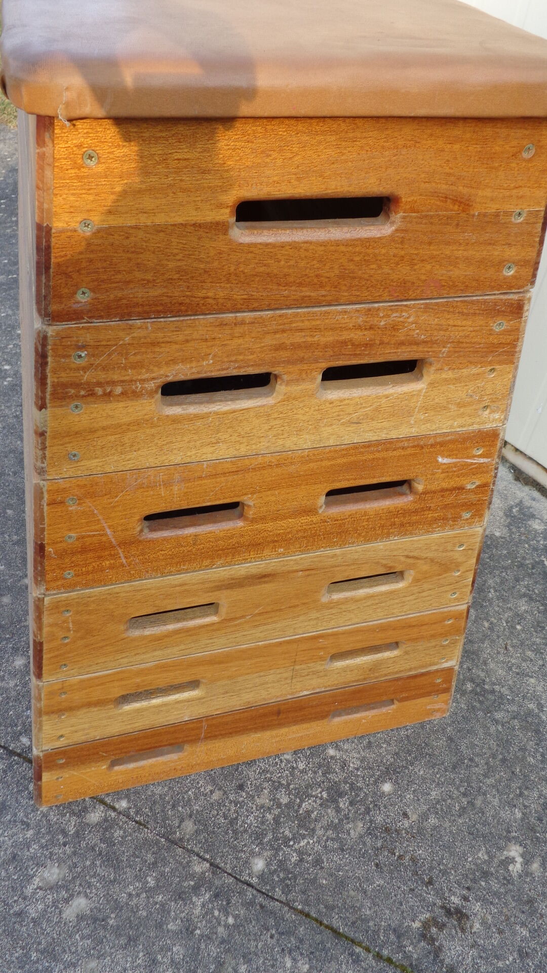 Plinth of gymnastics