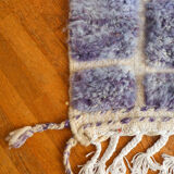 Lilac blue Moroccan Berber corridor carpet