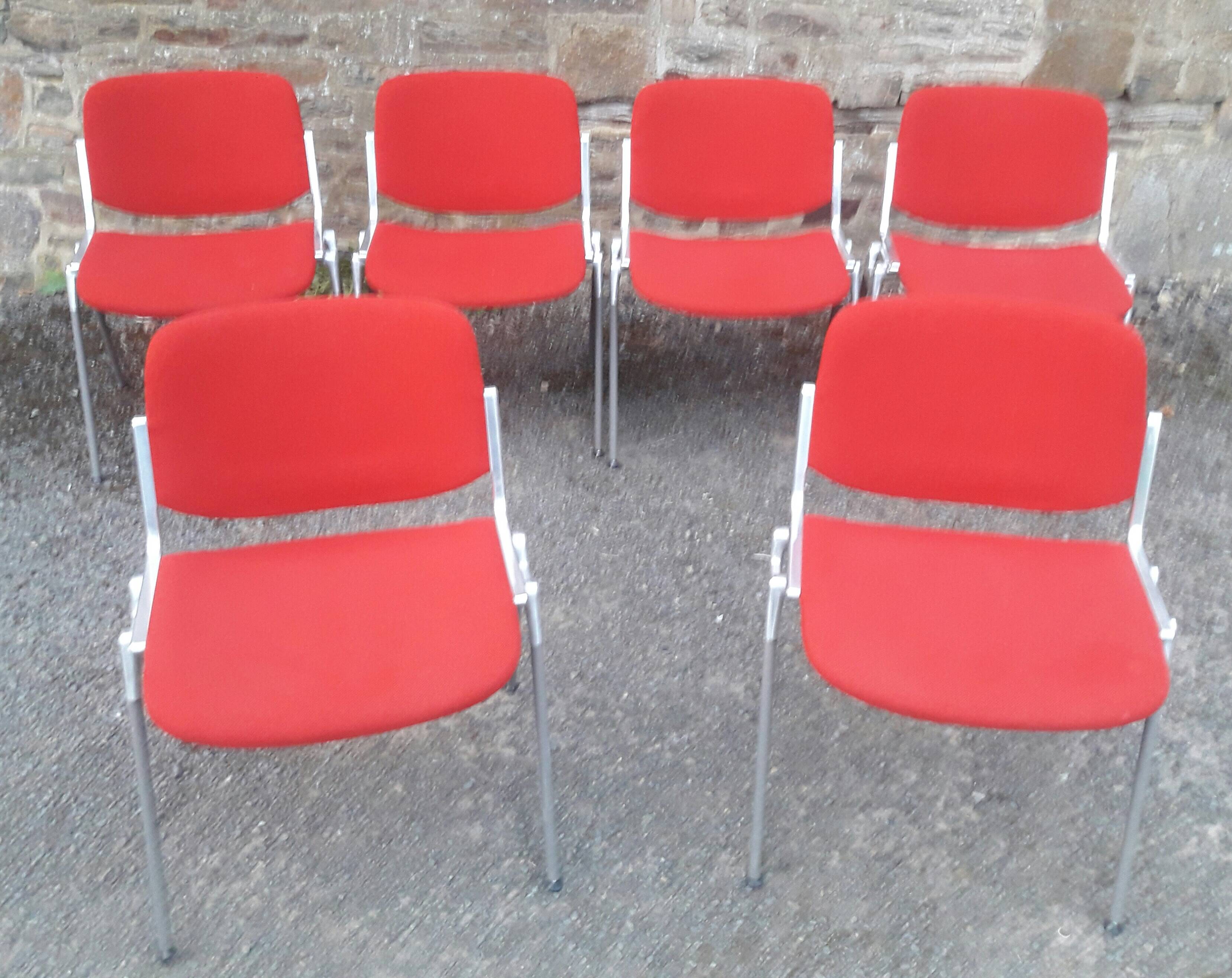 Set de 6 chaises DSC 106 de Giancarlo Piretti pour Castelli