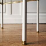 Side table in metal and glass, 1970