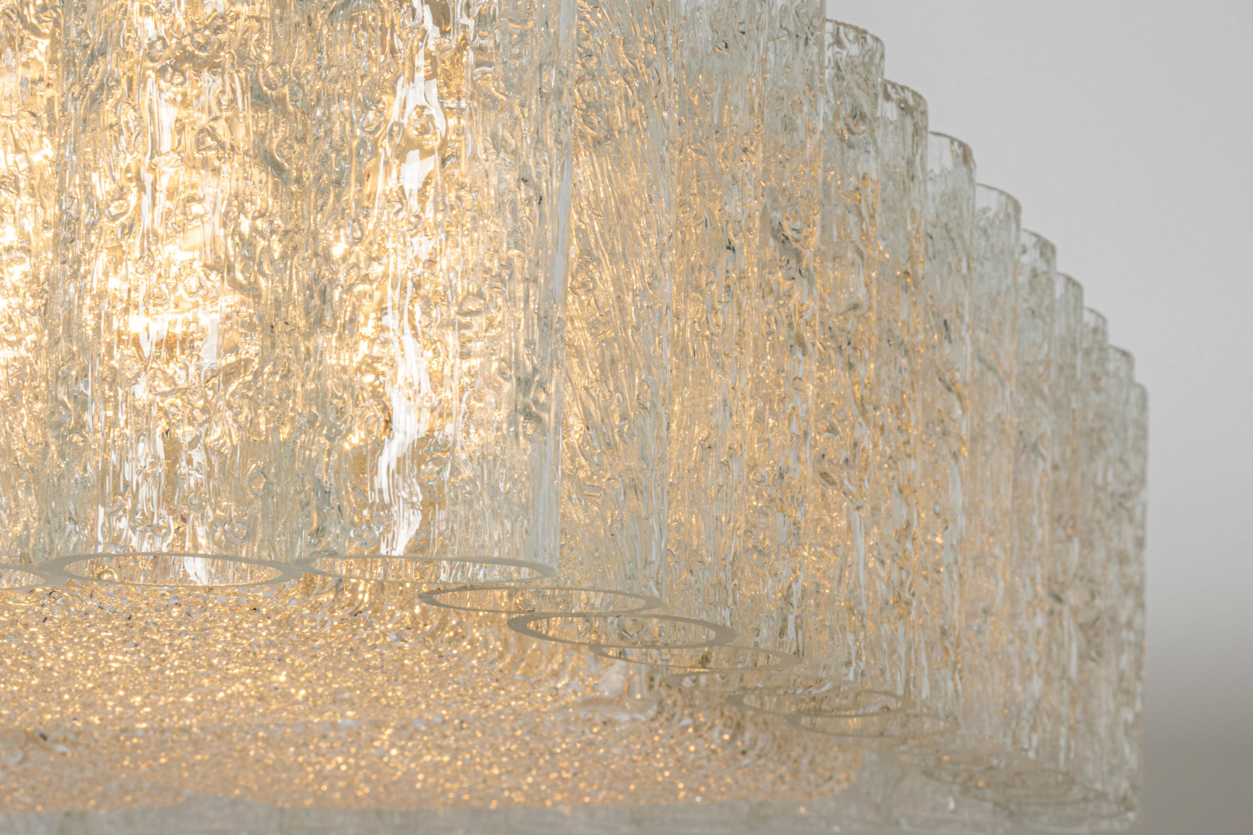 Murano glass ceiling light by Doria, Germany, 1960s.