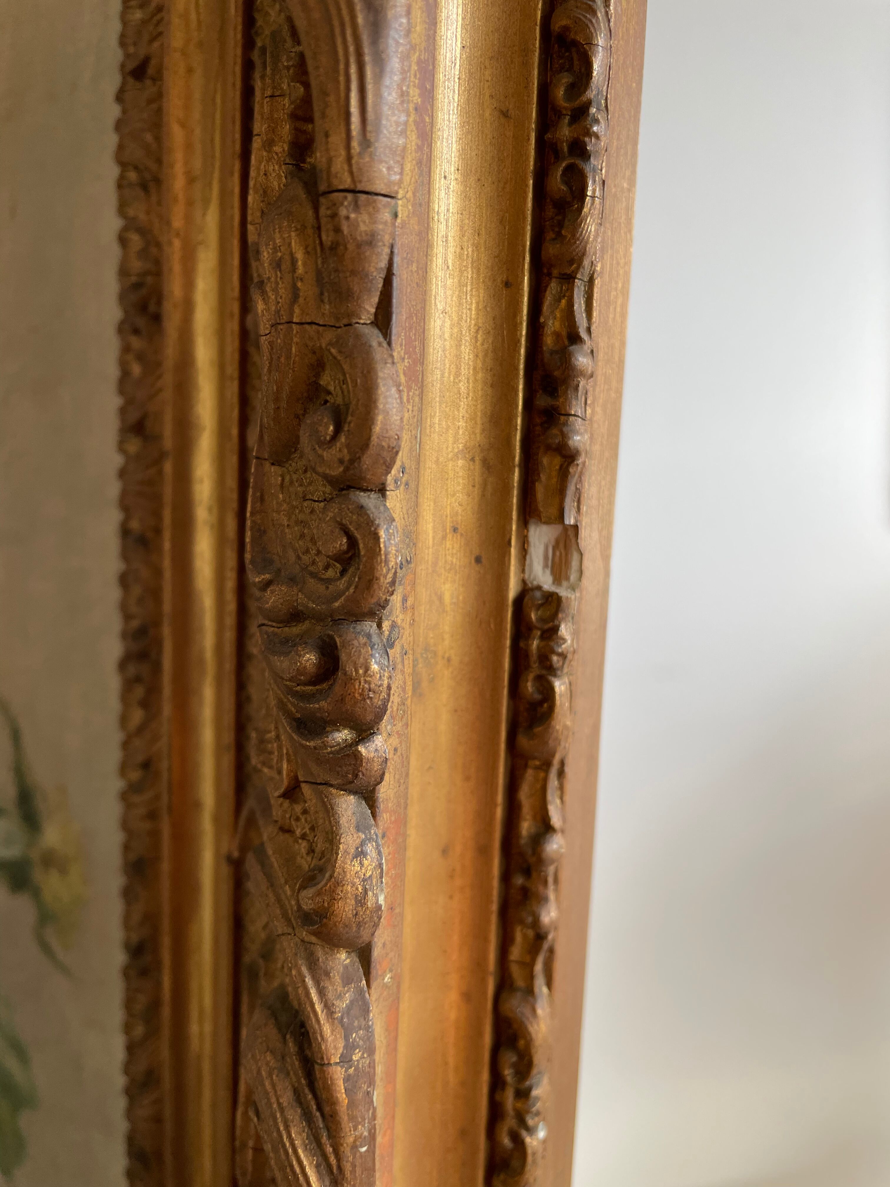 Old painting, still life with roses (late nineteenth)