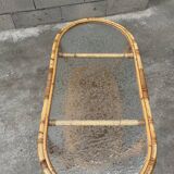 vintage coffee table from the 60s rattan