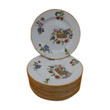 Assiettes Limoges Jean Pouyat