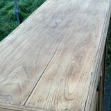 Raw wood sideboard