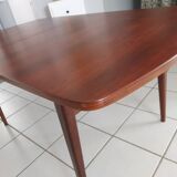 Extendable dining table in vintage Rio Rosewood 1960s
