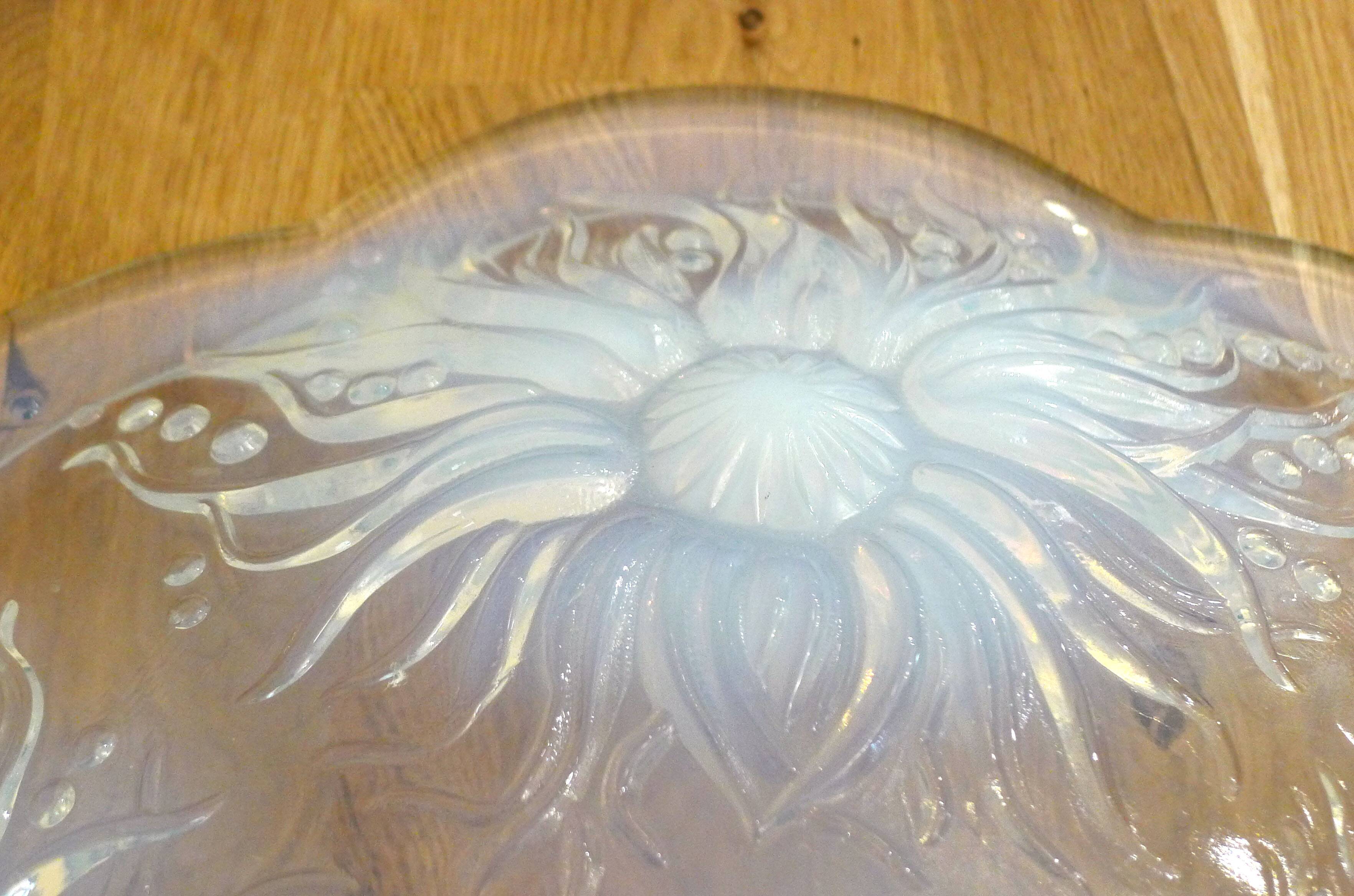 Plat coupe opalescente