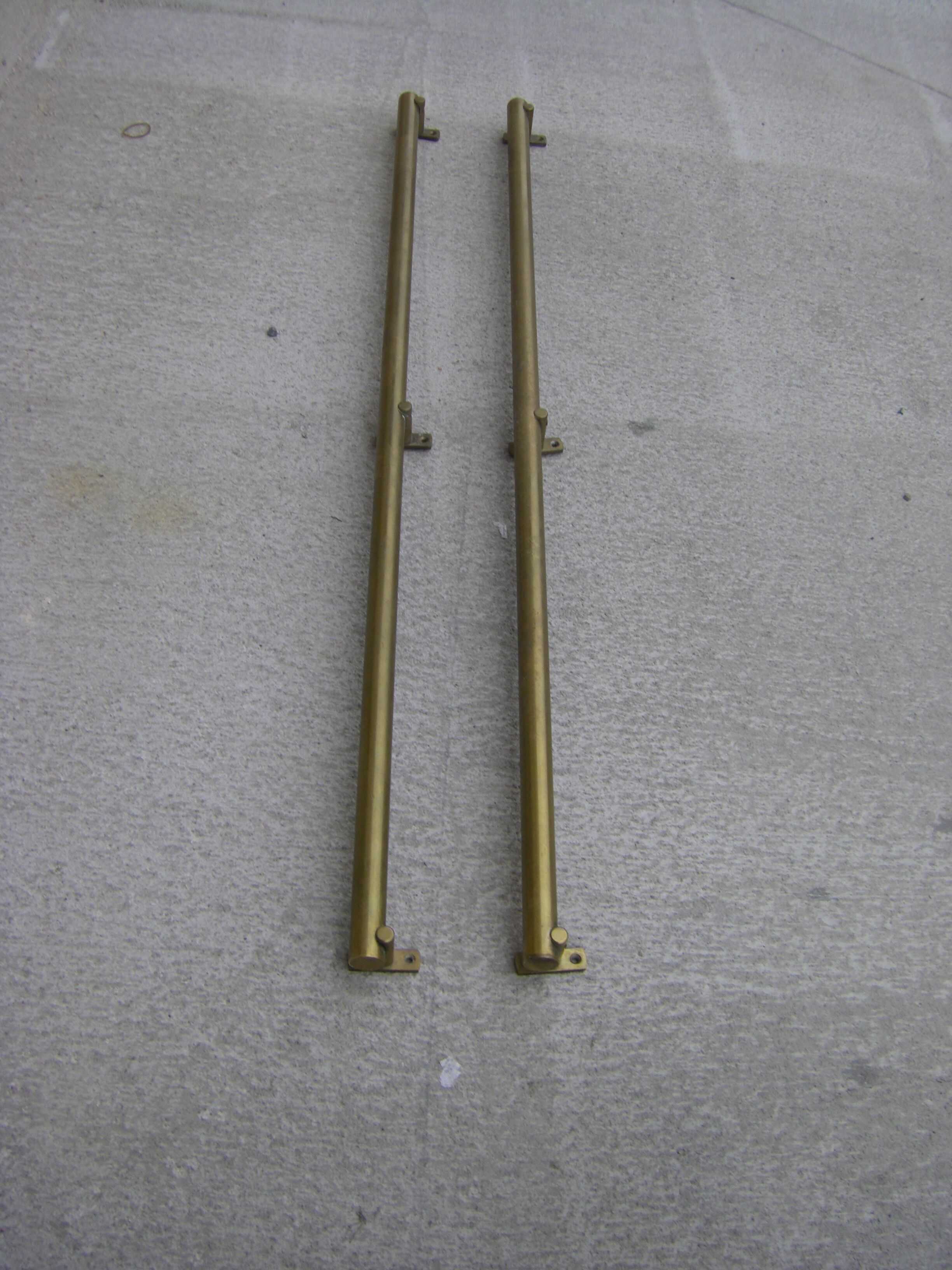 Vintage brass handrail
