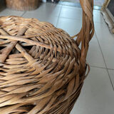 Velvet inner wicker basket