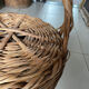Panier osier intérieur velours