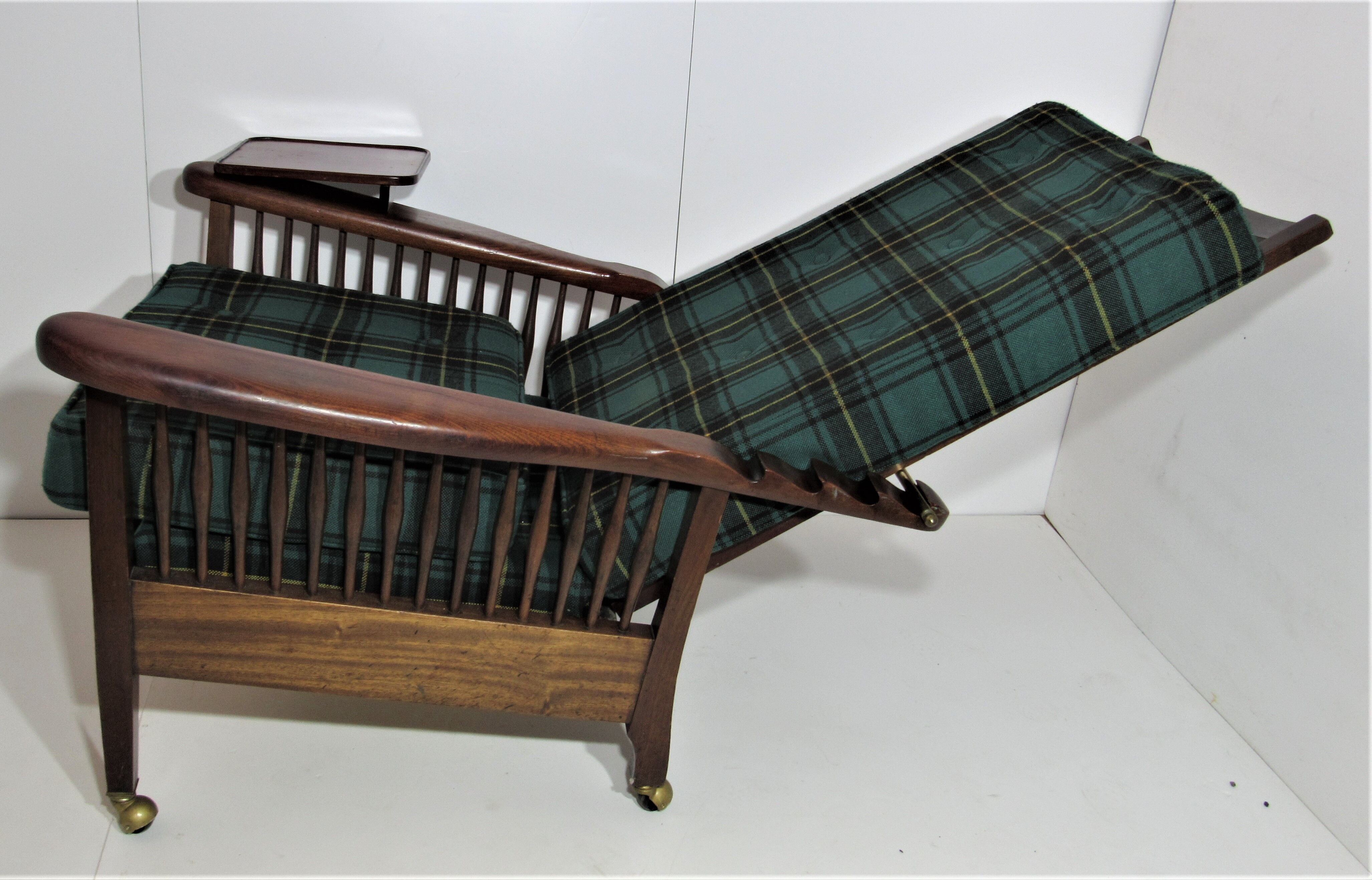 English Green Morris Chair - Arts and Crafts