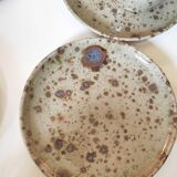 Series of stoneware cups and saucers