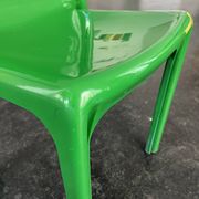 Green "Selene" chair by Vico Magistretti / Artemide