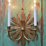 Pair of Charles House appliques, sun model