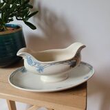 U&c sarreguemines clover sauceboat