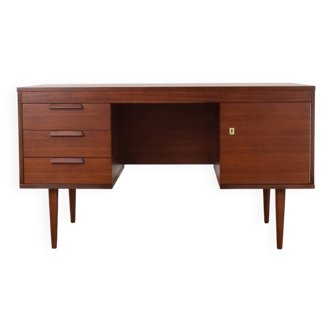 Bureau allemand du milieu du siècle en noyer, années 1960.