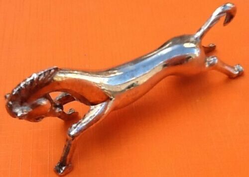 Suite of 6 knife holders "Horse at gallop" Silver metal