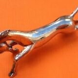 Suite of 6 knife holders "Horse at gallop" Silver metal