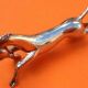 Suite of 6 knife holders "Horse at gallop" Silver metal