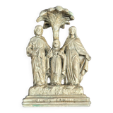 Religious statuette The Holy Family ND of LOURDES early 20th century - In regula