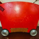 Old wooden pram for dolls