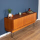 Retro teak 1960s G plan form five sideboard on hairpin legs