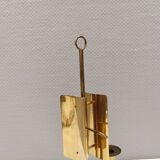 Danish double candle holder in solid brass 1960-70s.
