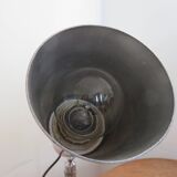 Italian clamp wall lamp with double chrome ball joint 1970