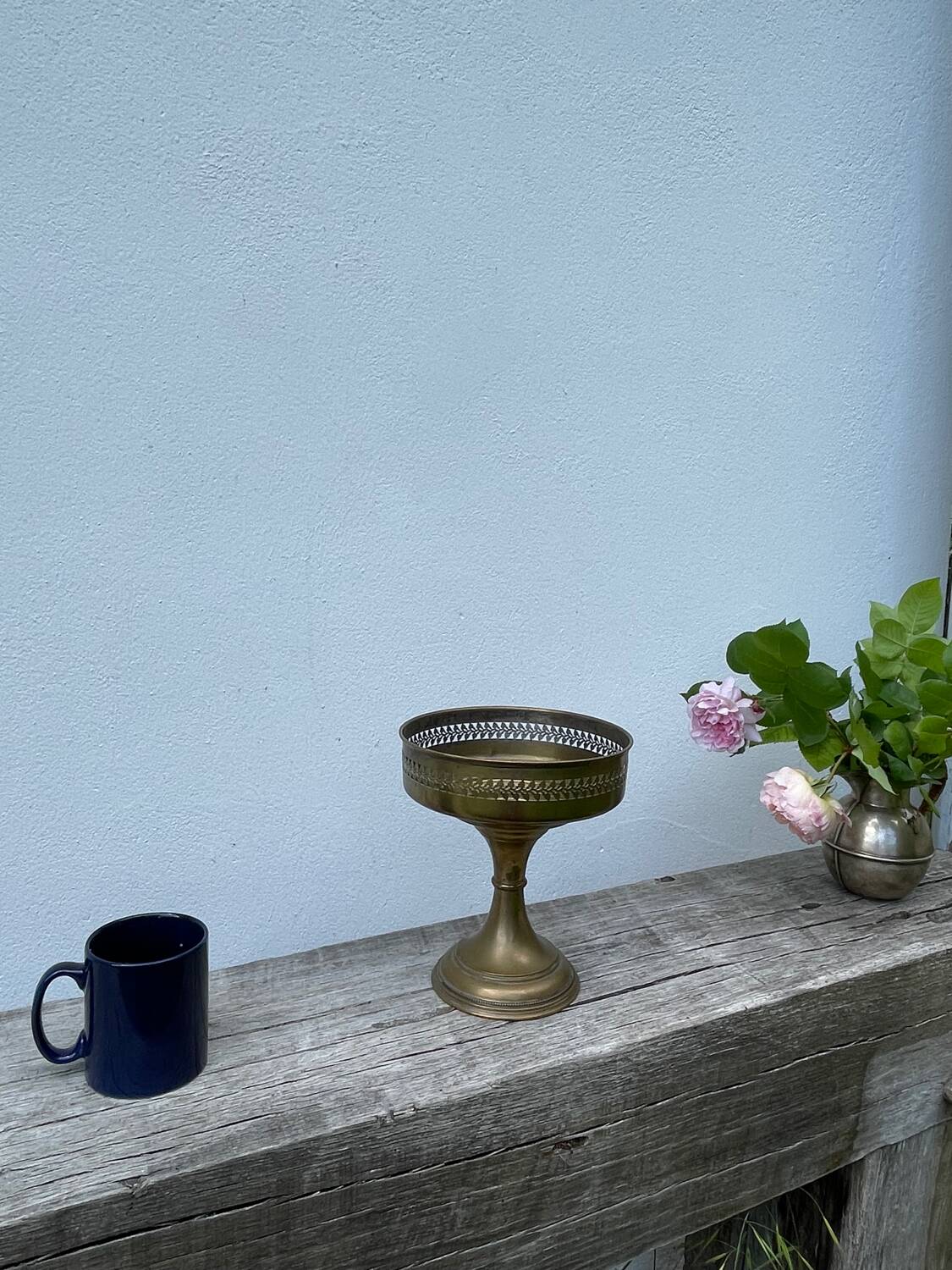 Vintage gilded footed bowl