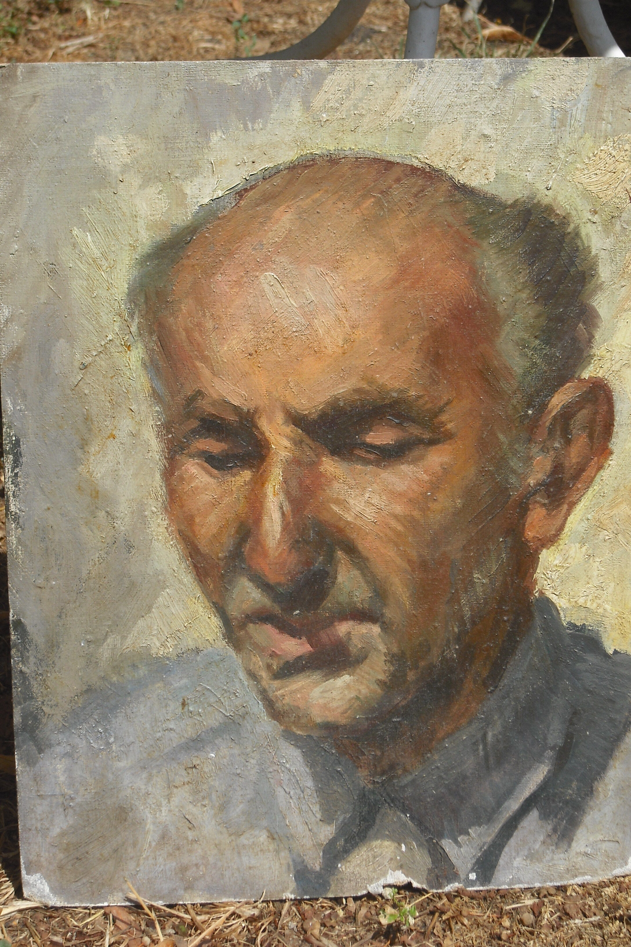 Oil 35 / 27 - Canvas on cardboard -