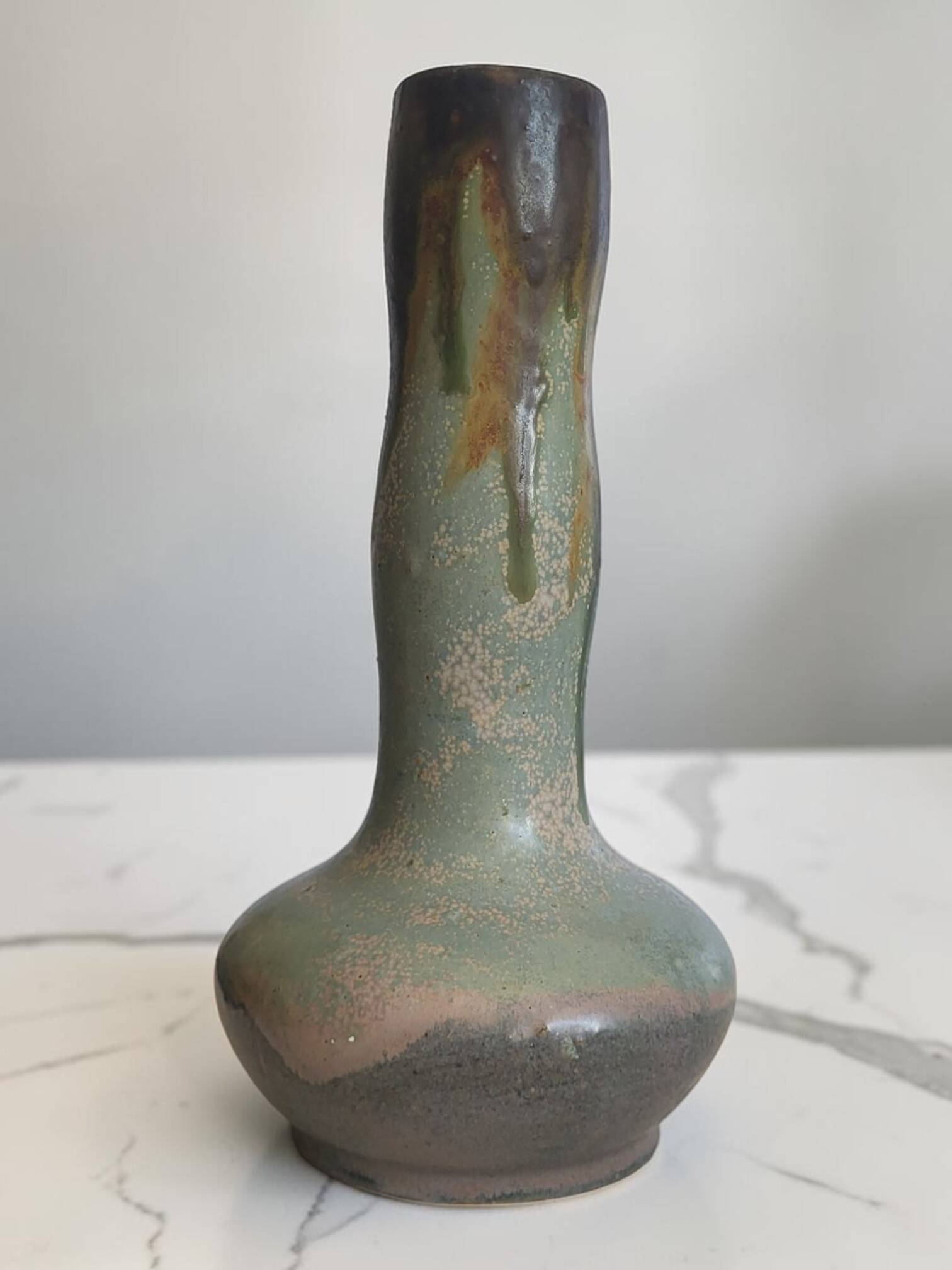 Lebret stoneware vase from Puisaye