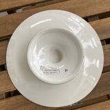 Plate mounted on pedestal Salins France Rouge E. Charbonnier