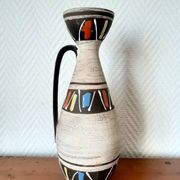 Vase en céramique graphique, West Germany, vers 1970