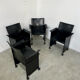 Lot 4 old armchairs "Korium" by Tito Agnoli for Matteo Grassi 1980