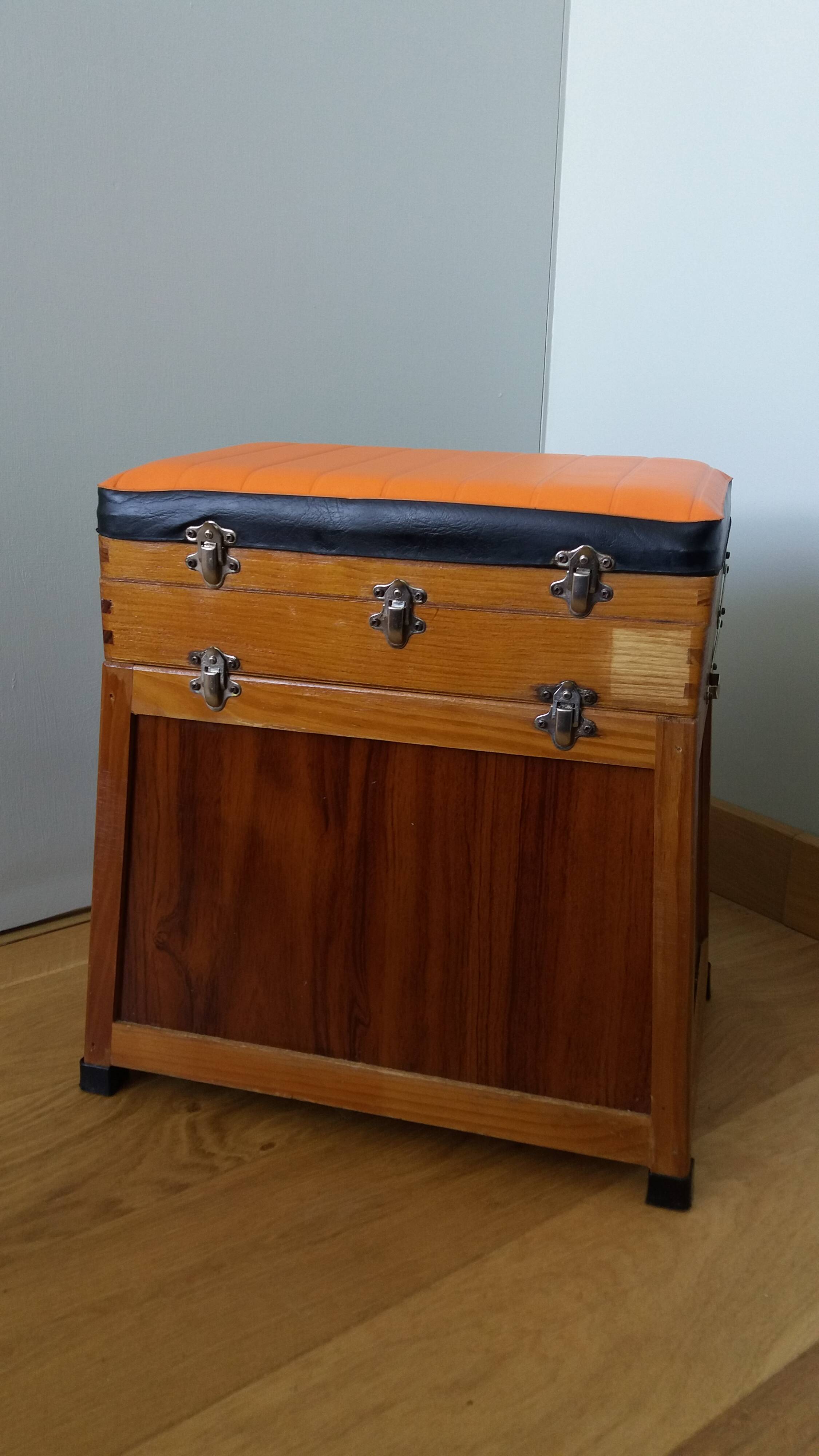 Fisherman's stool storage chest