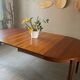Vintage French house extendable round table (very large when unfolded)