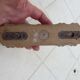 Wall-mounted coat rack circa 1940 in bamboo-style wood with 1 hook