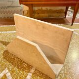 Travertine newspaper rack / vinyl rack